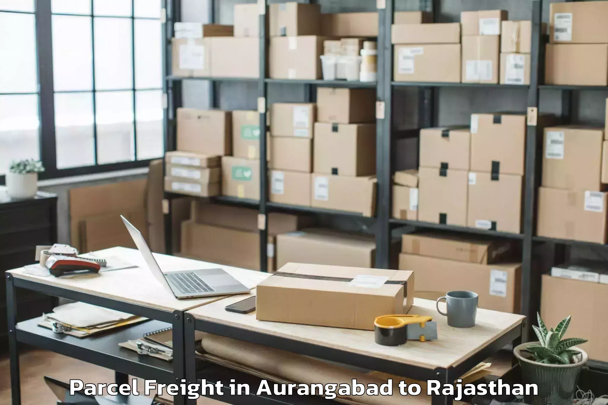 Easy Aurangabad to Pachpadra Parcel Freight Booking